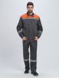 Костюм Лигор-1 СОП (тк.Смесовая,210) брюки, т.серый/оранжевый купить в Ростове-на-Дону, опт. Факел-Дон
