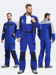 Костюм Вектрон-2 (тк.Смесовая,240) п/к, васильковый/т.синий/серый купить в Ростове-на-Дону, опт. Факел-Дон