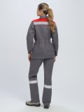 Костюм женский Веснис-1 СОП (тк.Смесовая,210) брюки, т.серый/красный купить в Ростове-на-Дону, опт. Факел-Дон