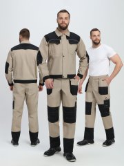 Костюм Вестгард-1 (тк.Канвас,260) брюки, бежевый/черный купить в Ростове-на-Дону, опт. Факел-Дон
