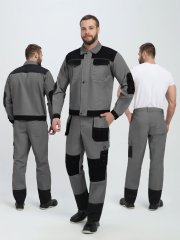 Костюм Вестгард-1 (тк.Канвас,260) брюки, т.серый/черный купить в Ростове-на-Дону, опт. Факел-Дон