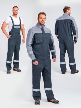 Костюм Бриготек-2 СОП (тк.Смесовая,260) п/к, т.серый/св.серый купить в Ростове-на-Дону, опт. Факел-Дон