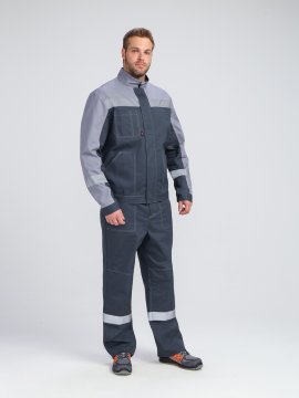 Костюм Бриготек-2 СОП (тк.Смесовая,260) п/к, т.серый/св.серый купить в Ростове-на-Дону, опт. Факел-Дон