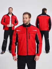 Куртка ProfLineSpecialist (тк.Смесовая,240), красный/черный купить в Ростове-на-Дону, опт. Факел-Дон