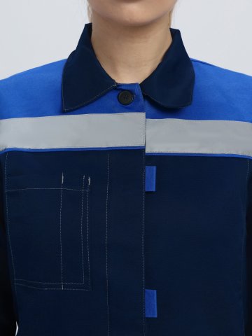 Костюм женский Веснис-1 СОП (тк.Саржа,250) брюки, т.синий/васильковый купить в Ростове-на-Дону, опт. Факел-Дон