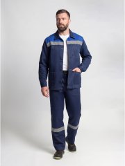Костюм Стандарт СОП усиленный (тк.Смесовая,210) брюки, т.синий/васильковый купить в Ростове-на-Дону, опт. Факел-Дон