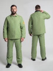 Костюм сварщика усиленный 1 кл.защиты ЭКО (тк.Брезент, 480), хаки купить в Ростове-на-Дону, опт. Факел-Дон